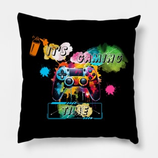 It's Gaming Time Pillow