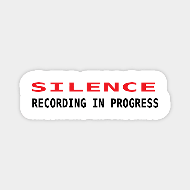 Silence 1 Magnet by bywhacky