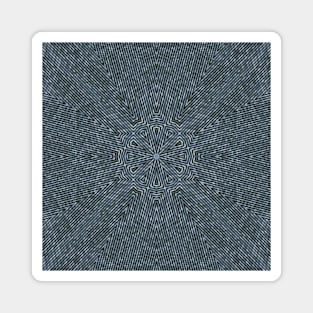 Blue Vintage Floral Abstract Wallpaper Magnet