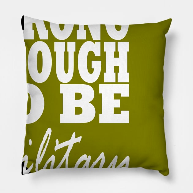 Military Strong Pillow by MarieStar