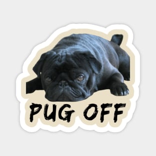 Pug Off Sleeping Pug Dog Magnet