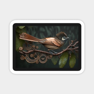 Steampunk bird Magnet