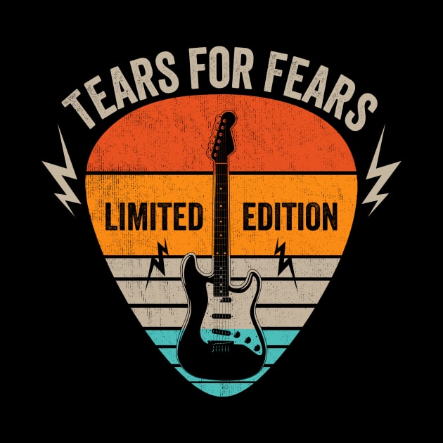 Vintage Tears Name Guitar Pick Limited Edition Birthday by Monster Mask