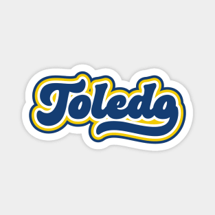 Retro Toledo Script Magnet