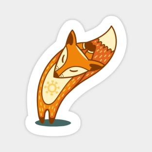 fox yoga Magnet