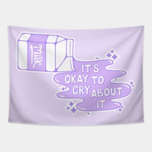Cry Over Spilled Milk (Purple) Tapestry