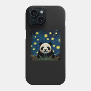 Panda on a Starry Night Phone Case