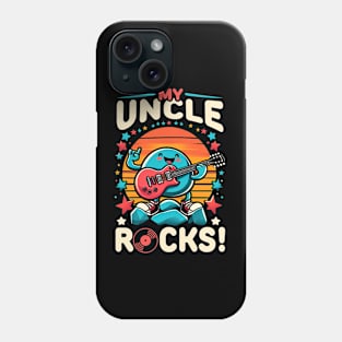 My Uncle Rocks  - Guitar Rock and Roll Funny Phone Case