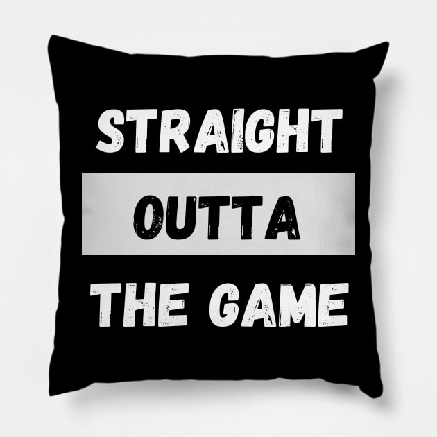 Straight Outta The Game By Abby Anime(c) Pillow by Abby Anime