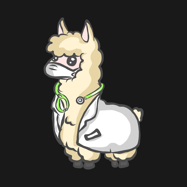 Alpaca Llama Farmer Farmer Funny by KK-Royal