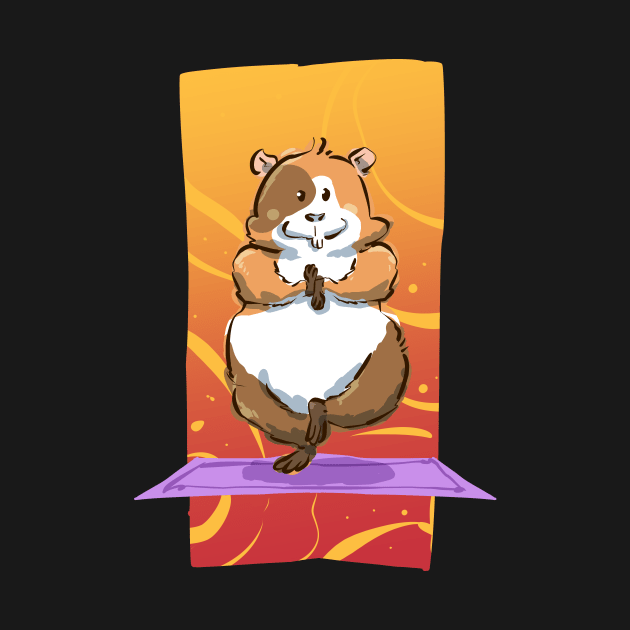 Yoga Spiritual Hamster Pet Owners by PhantomDesign