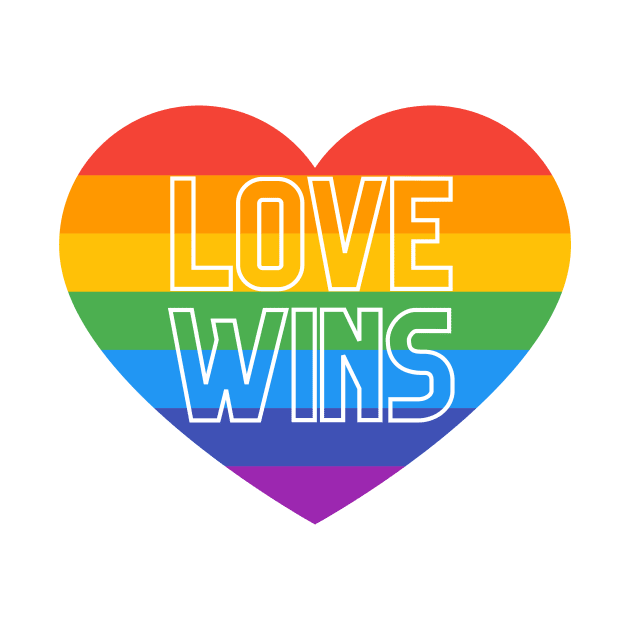 Rainbow pride love winds LGBTQ ally graphic by CameltStudio