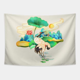 Awesome Crane Tapestry