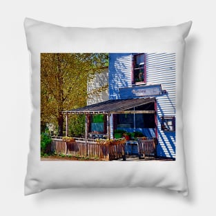 Cafe On The Road Pillow