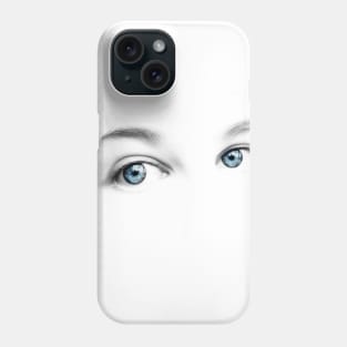 Piercing Blue Eyes Phone Case