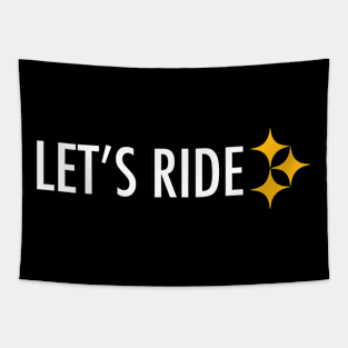 Let's Ride! Russell Wilson Pittsburgh Steelers Tapestry