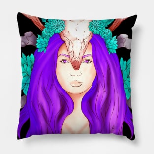 Beautiful Female Hunter Pillow