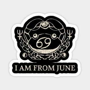 Born in June – Cancer Zodiac Design Magnet