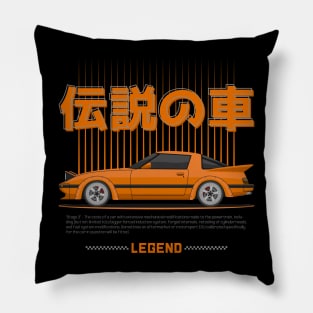 Midnight Racer Orange RX 7 FB JDM Pillow