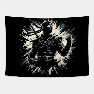 Black Ninja Tapestry