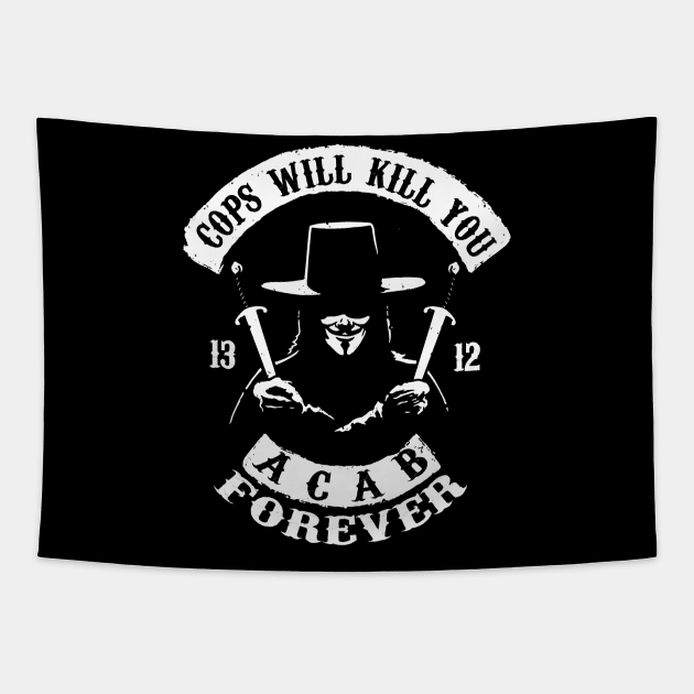 cops will kill you (ACAB) Tapestry by remerasnerds