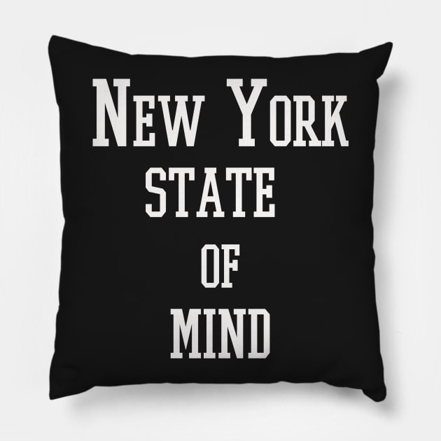 New York State of Mind Pillow by Masax