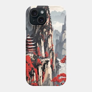 Zhangjiajie China Vintage Poster Tourism Phone Case