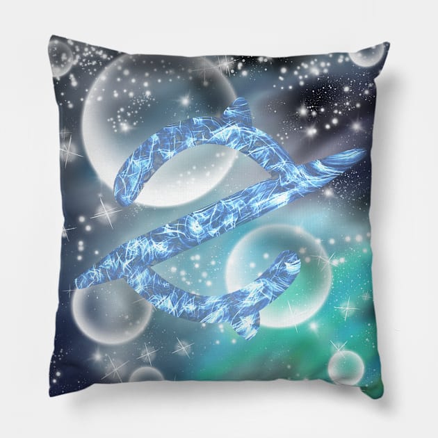 Gunbreaker Galaxy Pillow by SelrynaInk