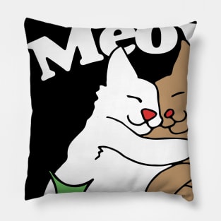 Meowy Christmas Pillow