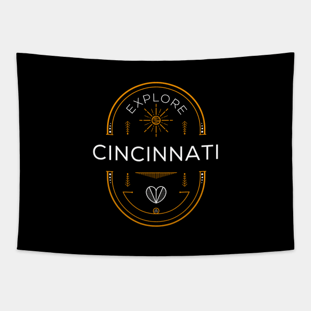 Explore Cincinnati Design. Tapestry by khaled