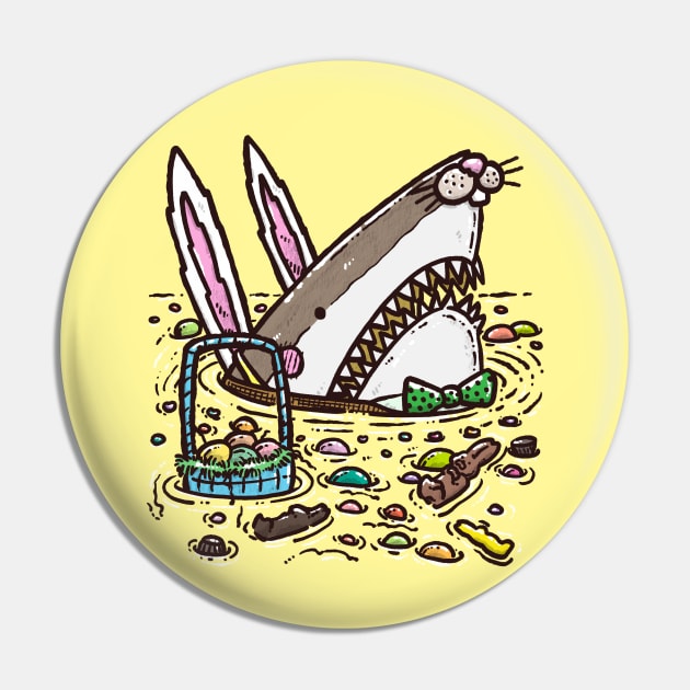 The Easter Bunny Shark II Pin by nickv47