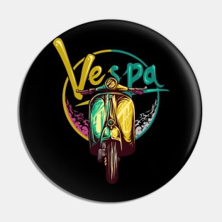 Vespa tshirt design Pin