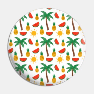 Tropical Summer Pattern Pin