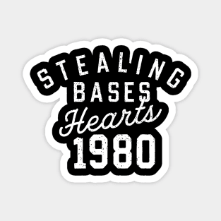 Stealing Bases Heart Magnet