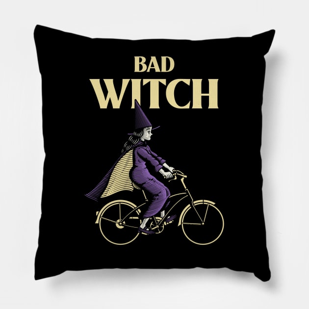 Bad Witch Pillow by Art Designs