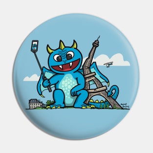 Eiffel Dragon Pin