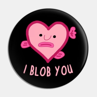 Blobfish love valentines day couple design gift Pin