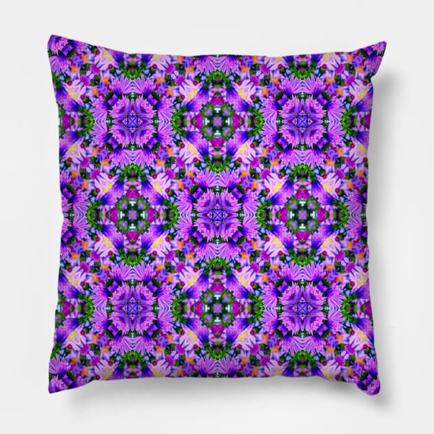 Fragrant herb flower pattern. Pillow by PatternFlower