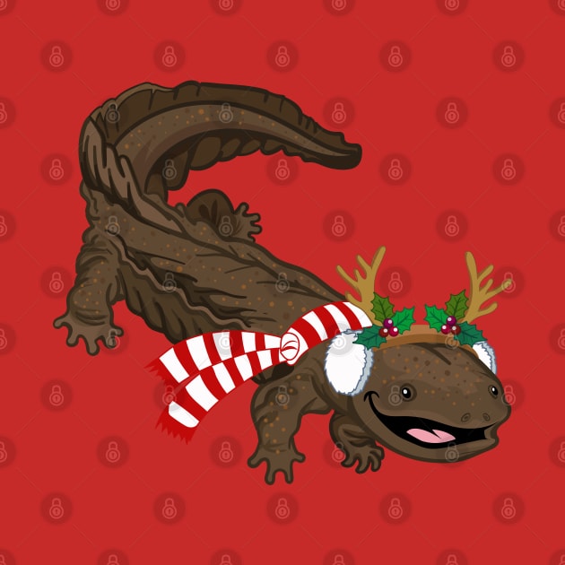 Holiday Hellbender by Peppermint Narwhal