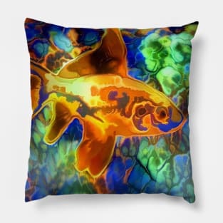 Golden Fish Pillow