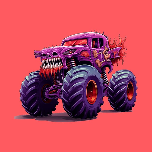 Halloween Monster Truck by julia_printshop