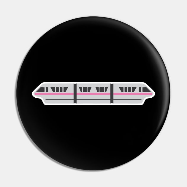 Monorail - Pink Pin by chwbcc