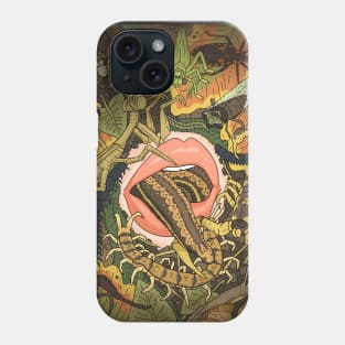 Lips and leech. bugs. Phone Case