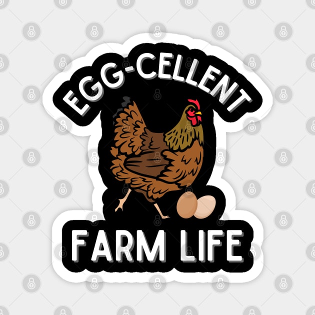 Egg-cellent Farm Life Magnet by stressless