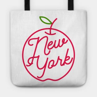 I love New York, The Big Apple Vintage design Tote