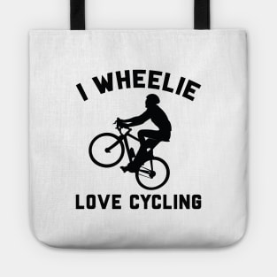 I Wheelie Love Cycling Tote