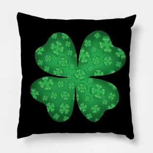 St Patrick's 4 leaf clover Pillow