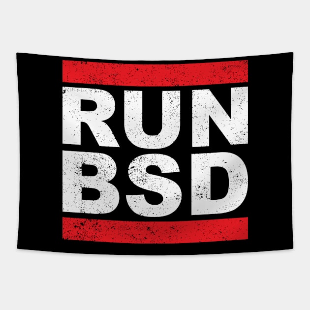 Run BSD Systems Admin Computer Nerd Hackers Tapestry by ChrifBouglas