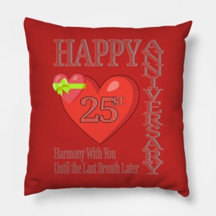 happy anniversary 25st Pillow