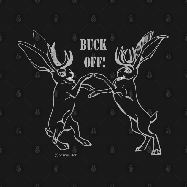 Sparring Jackalopes, Light by WildThingsTreasures34